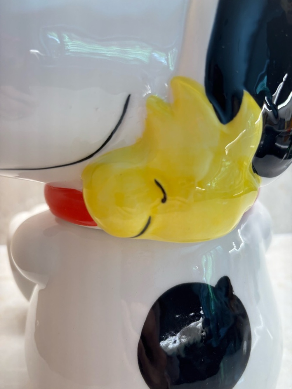NWT Snoopy & Woodstock Ceramic Cookie/Treat Jar - Picture 5 of 8